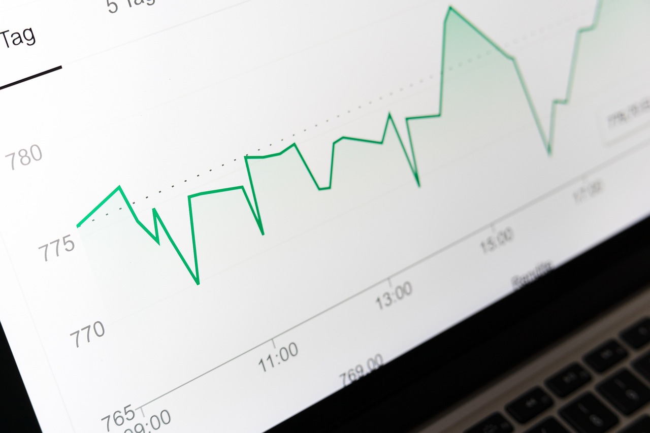 Gráfico con una línea de precio suavizada: qué son las medias móviles en trading